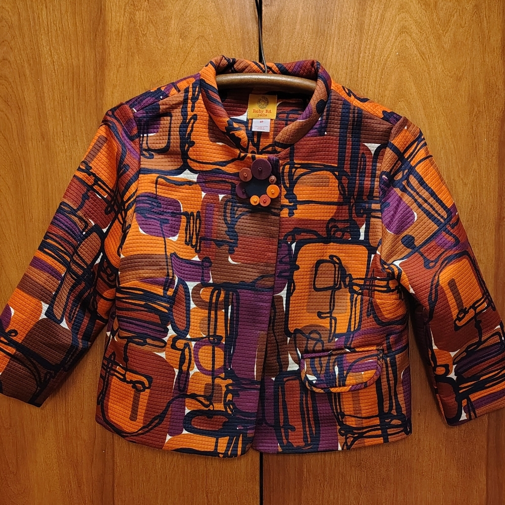 Ruby Rd. Blazer Jacket 8p 100% Polyester - image 1